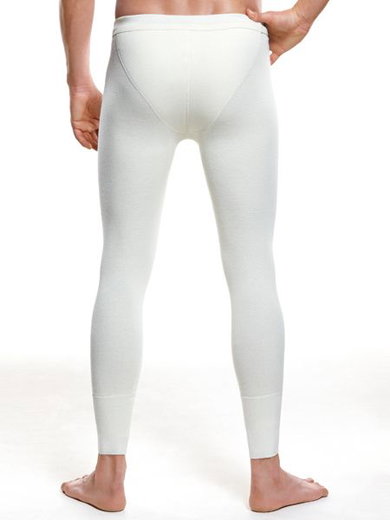 Medima Unterwäsche Unterziehhose mit Eingriff (Angora und Wolle) lang weiss Herren (Gr. XL)